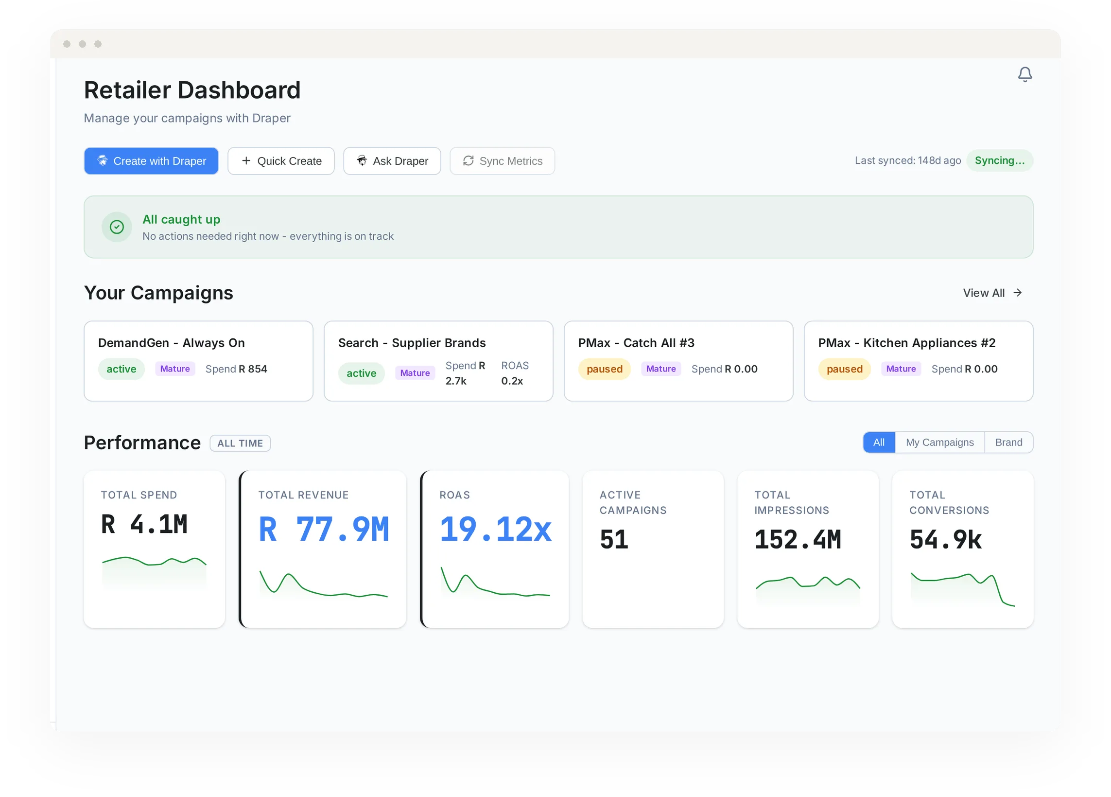 The Reech retailer dashboard